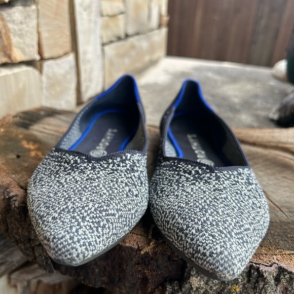 Rothy's The Point Slate Metallic flats Sz-11. C - Picture 6 of 11